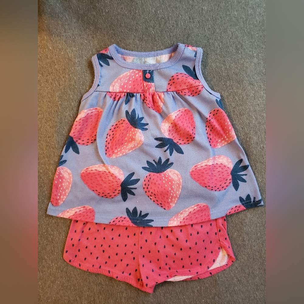Carter's, 2T girls/non-binary, 2-piece PJ set
